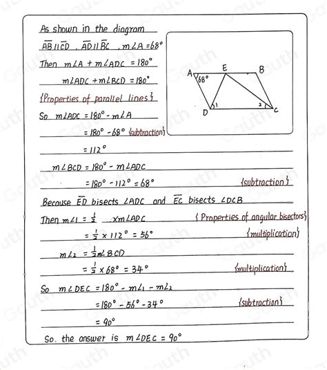 Solved In The Diagram Below Overline Ab Overline Cd Overline