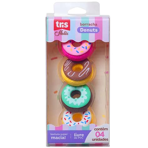 Kit C Borrachas Donuts Tris Holic Fofurices Lupel