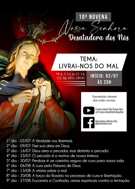 Paróquia anuncia novena de Nossa Senhora Desatadora Jornal O Imparcial