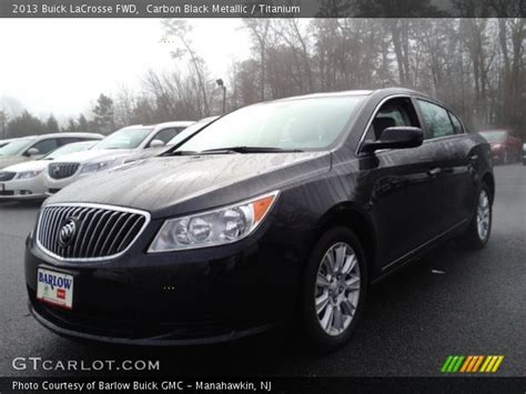 Carbon Black Metallic 2013 Buick LaCrosse FWD Titanium Interior