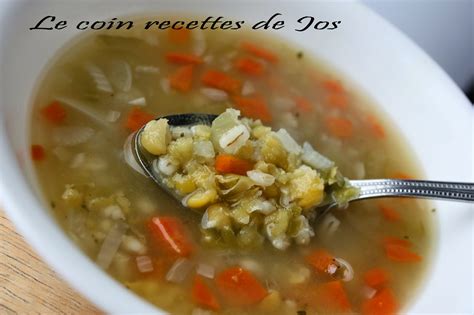 Le Coin Recettes De Jos Soupe Campagnarde Aux Pois Cass S