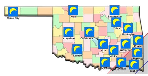 Oklahoma Eclipse viewing information for the Great North American Eclipse of April 8, 2024 ...