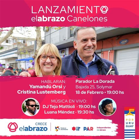 Lanzamiento De Elabrazo En Canelones Con Cristina Lustemberg