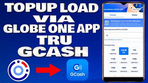 How To Top Up Mobile Load Via GlobeOne App Tru GCash Account Tagalog