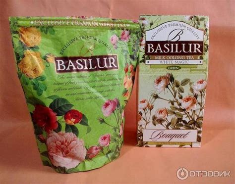 Чай Базилур, ассортимент зеленого чая от компании Basilur