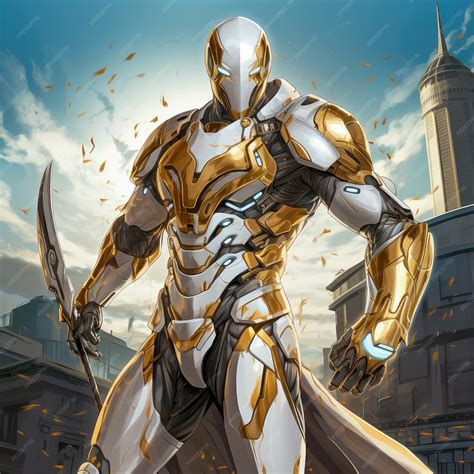 Premium Photo | Hight Tech Armor suit of Iron Man