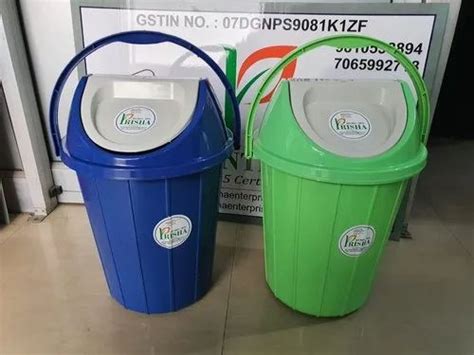 Plastic Round Swachh Bharat Dustbin Ltr For Home At Rs In New Delhi