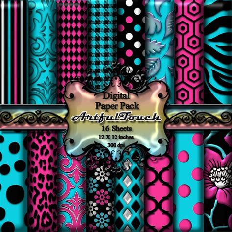 Paper Materials Printing Printmaking Printable Digital Paper Digital