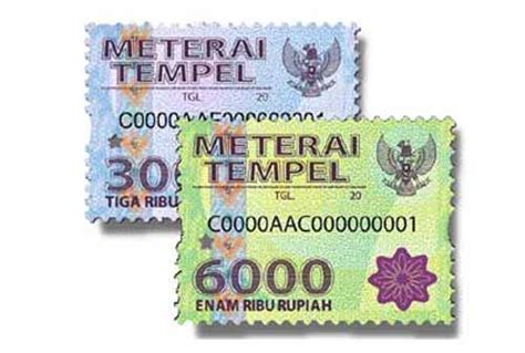 Perbedaan Meterai 6000 dan Meterai 3000 Dalam Penggunaannya