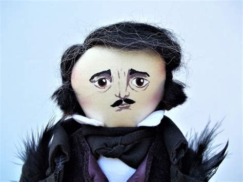 Edgar Allan Poe Art Doll Literary Character Doll Book Lover Etsy