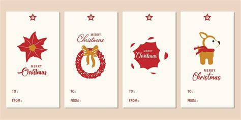 Merry Christmas tags set. Christmas printable gift tags. 27827773 ...