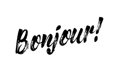bonjour escritura citar aislado vector. seco cepillo texturizado ...