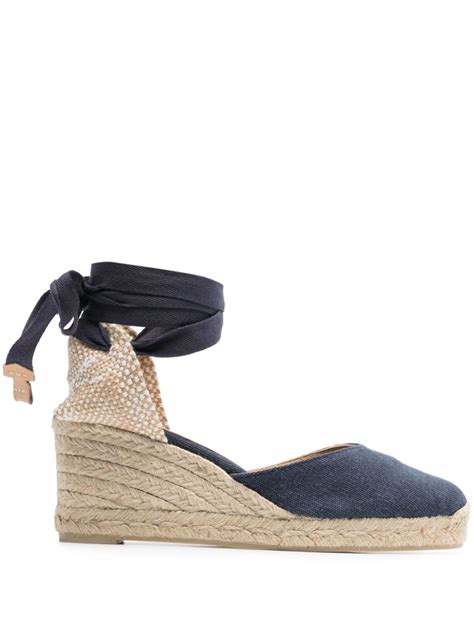 Casta Er Carina Mm Wedge Espadrilles Blue Farfetch