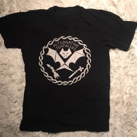 American Apparel Shirts Alternative Tentacles Bat Logo Og Hardcore