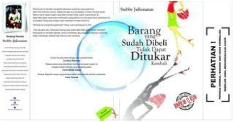 barang   dibeli tidak  ditukar kembali  stebby julionatan