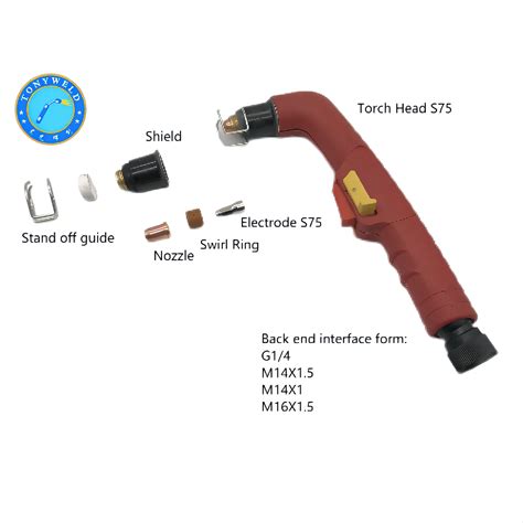 S Air Cooled Gas Cutting Whole Torch M For Plasma Trafimet Type