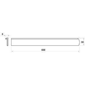 Алюминиевая анодированная торцевая планка 474 28мм аналогичная ...