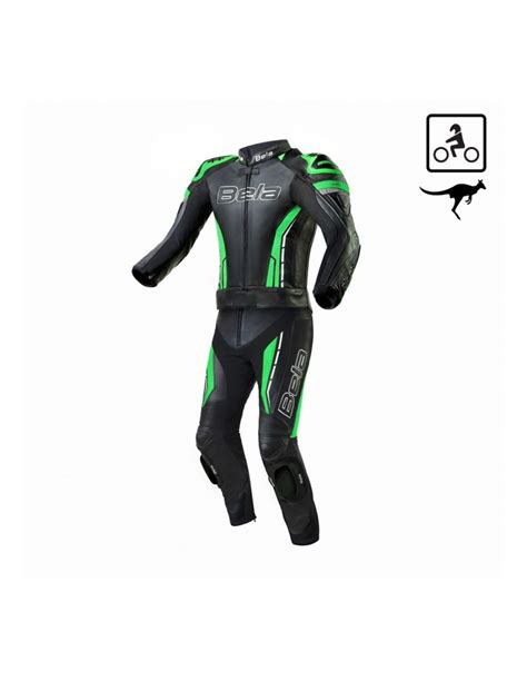 Bela Rocket Mix Kangaroo Monos De Moto Hombre Piezas Negro Verde