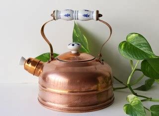 Copper Teapot Whistle Kettle Cynthia S Attic Direct Antiques And