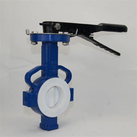 Handwheel DN100 Pn16 Pn10 Wafer Type Butterfly Valve With NBR Seat