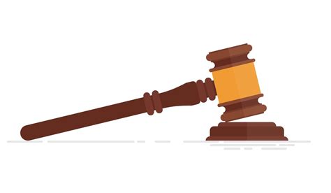 Judge gavel isolated 1266884 Vector Art at Vecteezy