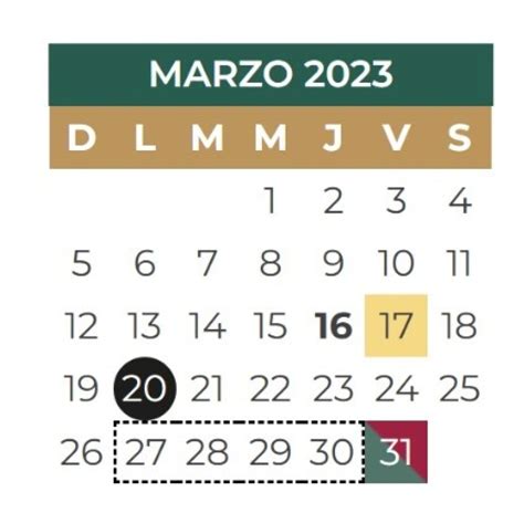 Sep ¿qué Días No Hay Clases En Marzo 2023