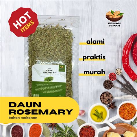 Jual Daun Rosemary Resemary Leaves Fresh Bumbu Dapur Bumbu Eropa Dan