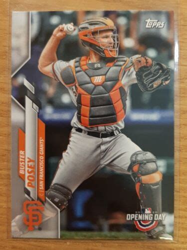 Topps Opening Day Buster Posey San Francisco Giants Ebay