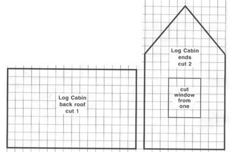 Gingerbread House Pattern Log Cabin Celebrating Christmas