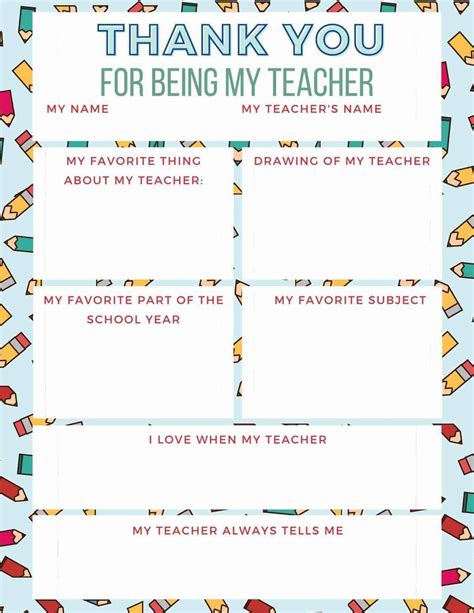 Teacher Thank You Printables - The Happier Homemaker