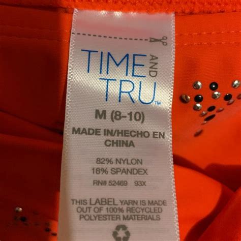 Time And Tru Swim Nwt Time And Tru Red Beaded High Rise Bikini Swimsuit M Poshmark