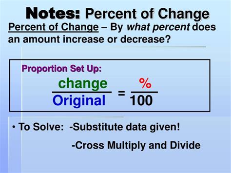 PPT - Notes: Percent of Change PowerPoint Presentation, free download ...