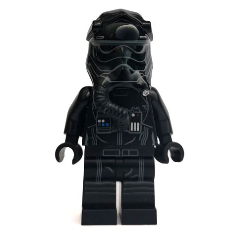 Lego Set Fig 001715 Tie Pilot First Order Three White Lines On Helmet