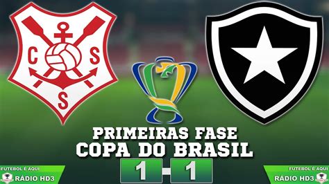 Botafogo empata o Sergipe no último lance e avança na Copa do