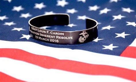 Memorial Bracelet Honor The Fallen Pow Military Etsy Military