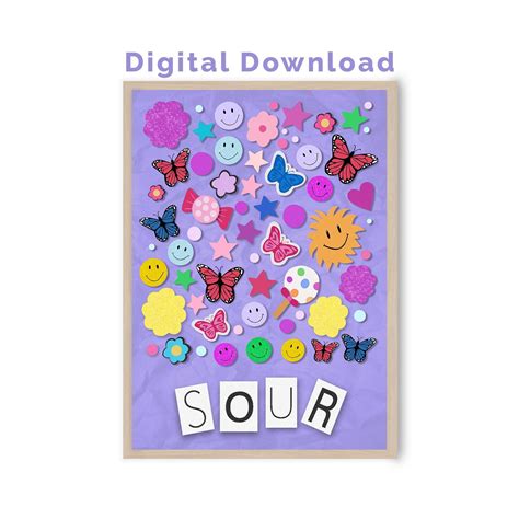 Olivia Rodrigo Sour Poster Sour Album Cover Art Olivia - Etsy