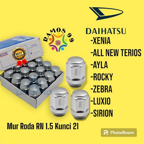 Jual Mur Baut Roda Racing Lugnut Rn Isi Pcs Mobil Daihatsu Bahan