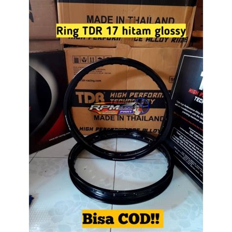 Jual Velg Tdr Racing Original Hitam Glossy Size Ring