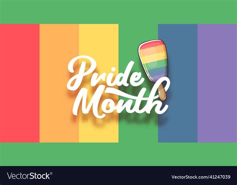 Happy Pride Month Horizontal Banner Royalty Free Vector