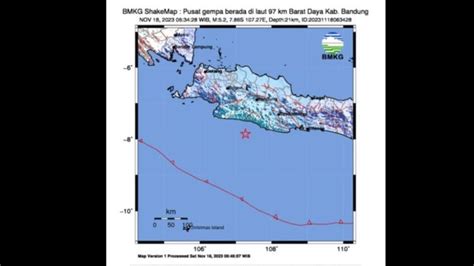 Gempa M 5 2 Di Pantai Selatan Cianjur Dipicu Aktivitas Subduksi Lempeng