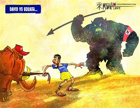 Cartoon: David vs. Goliath