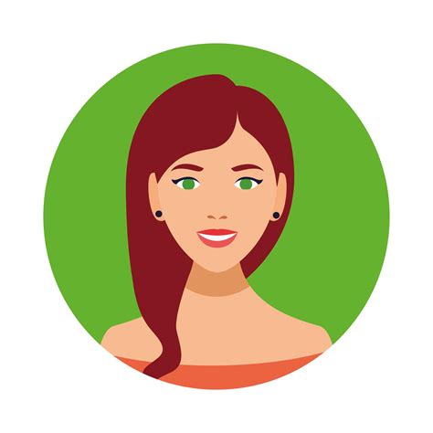 Beautiful Woman Avatar Character Icon 2002297 Vector Art At Vecteezy