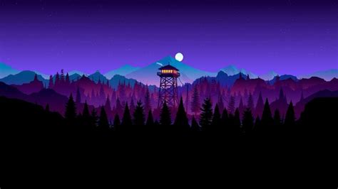 Firewatch Wallpaper Desktop - Stunning Night Scene