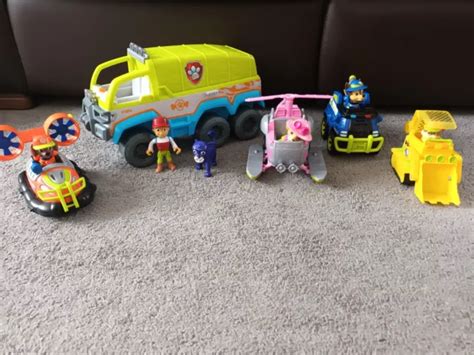 Paw Patrol Jungle Terrain Rescue Vehicle With Zuma Skye Rubble And Chase £30 00 Picclick Uk