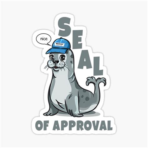 Seal Of Approval Cartoon Sticker For Sale By Angelelize Redbubble