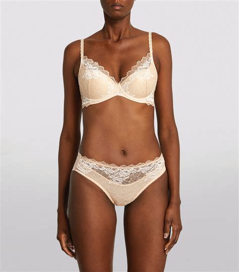 Wacoal Nude Lace Perfection Plunge Push Up Bra Harrods Uk