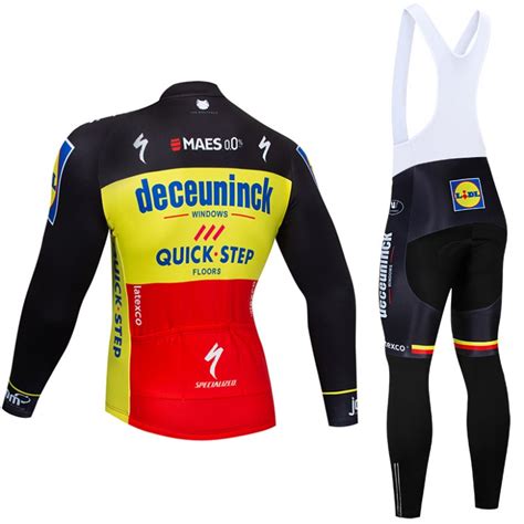 Ensemble Cuissard V Lo Et Maillot Cyclisme Hiver Pro Deceuninck Quick