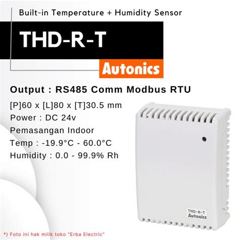 Jual Autonics THD R T Temperature Humidity Sensor THD Series 100 Ori