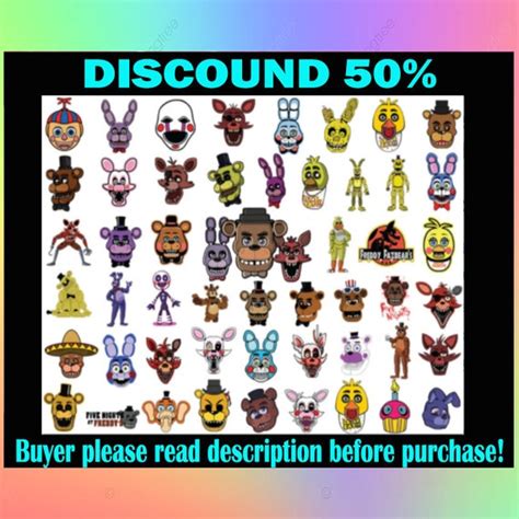 320 Fnaf Bundle Svg Fnaf Svg Five Nights At Freddys Set Etsy México