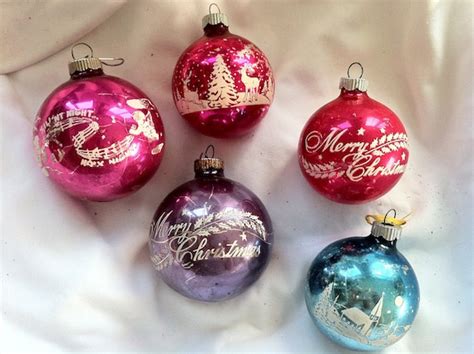 Vintage Christmas Glass Ornaments